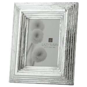  Lazy Susan Stacked Metallic Leather Frame, 4 x 6 Inches 