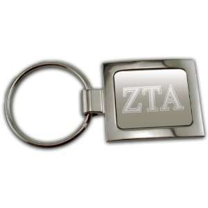  Zeta Tau Alpha Sqaure Etched Key Ring: Everything Else