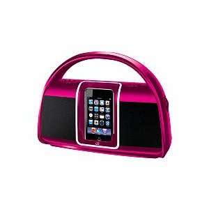    GPX Portable Dock for iPod with AM/FM Radio  Pink