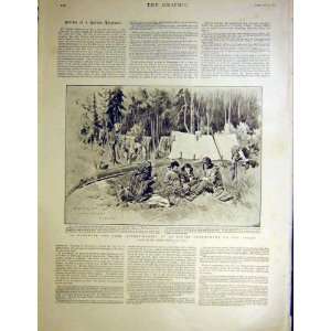  Klondyke Basket Making Indian Encampment Yukon 1899