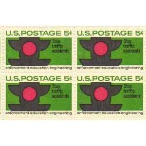 Stop Traffic Accidents Set of 4 x 5 Cent US Postage Stamps NEW Scot 