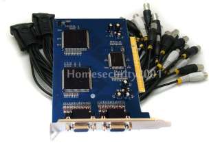 CCTV 16 CH PC PCI 480FPS Real Time DVR Card w/ Software  