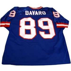  Mark Bavaro New York Giants Blue Signed Jersey: Sports 