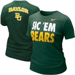  Nike Baylor Bears Ladies My School Local T shirt   Green 