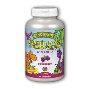  Vitamin D Rex Yummy Gummy Raspberry   90   Gummy Health 