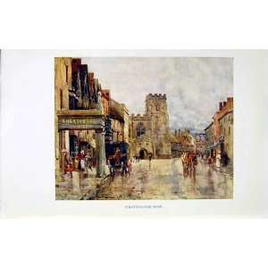  View Town Stratford On Avon C1922 Warwickshire