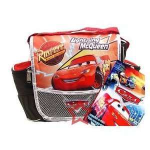   McQueen Large Messenger Bag Backpack PLUS Sticker Book Toys & Games