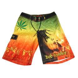 Bob Marley Smoke Board Shorts