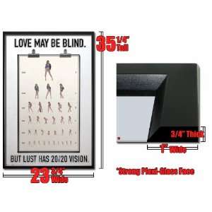  Framed Bcreative Love Is Blind Lust 20 20 Poster Fr9023 