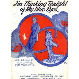  Im Thinking Tonight of My Blue Eyes Vintage 1942 Sheet 