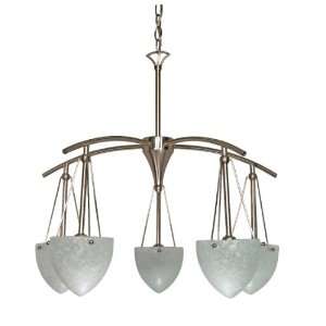   Light Chandelier with South Beach Water Spot Glass