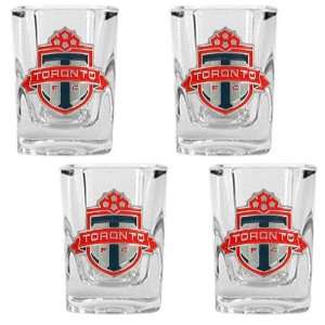 Toronto FC MLS 4pc Square Shot Glass Set   Primary Team Logo:  