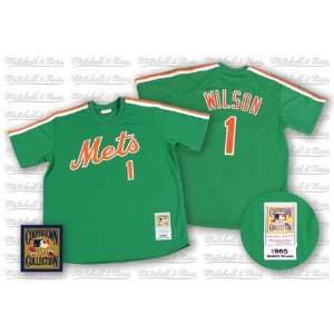   Wilson Mets St Patrick Mitchell & Ness Jersey: Sports & Outdoors