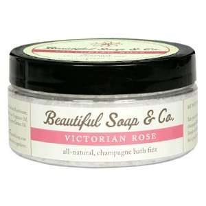 Beautiful Soap & Co. All Natural Champagne Bath Fizz, Victorian Rose 
