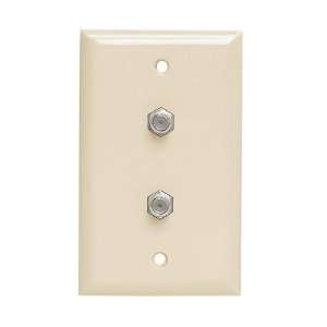  ALMOND DUAL F81 WALL PLATE STANDARD FINISH Electronics