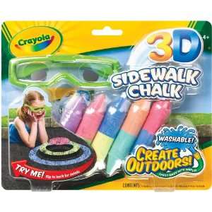  New   Crayola 3D Sidewalk Chalk 5/pkg   655641 Toys 