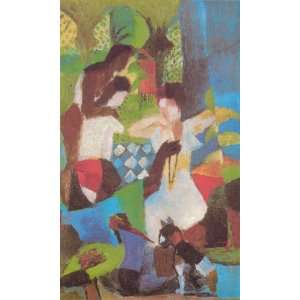  Hand Made Oil Reproduction   August Macke   32 x 54 inches 