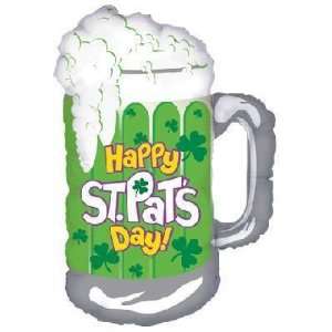    St. Patricks Balloons   Green Beer Stein Shape: Toys & Games