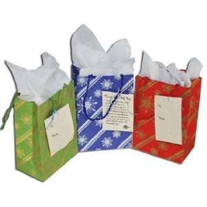    Metallic Snowflake on Seeded Paper Gift Bags: Everything Else
