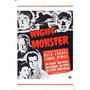  Night Monster Poster Movie 27 x 40 Inches   69cm x 102cm 
