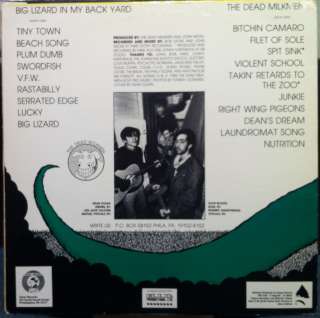 THE DEAD MILKMEN big lizard in my back yard LP VG+ 72054 1 Vinyl 1985 