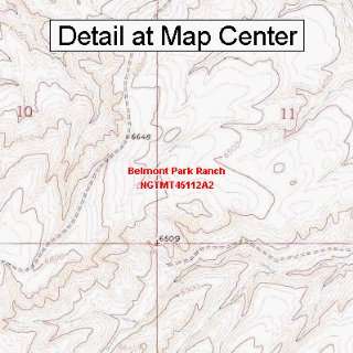  USGS Topographic Quadrangle Map   Belmont Park Ranch 
