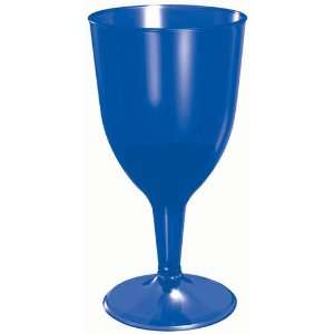  Blue Plastic Wine Glasses   Pack of 20: Kitchen & Dining