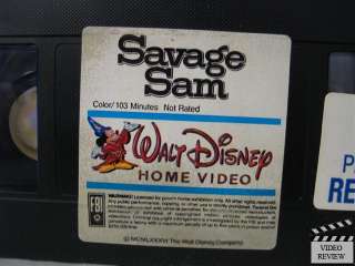 Savage Sam VHS Brian Keith, Tommy Kirk, Kevin Corcoran  