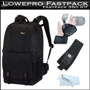  Lowepro Fastpack 350 Camera Backpack (Black) with BONUS 