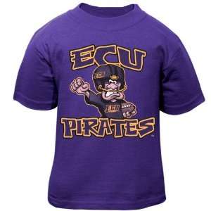   Carolina Pirates Toddler Purple Character T shirt
