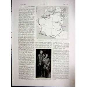  Lindbergh Aviation Zimbabwe Ruins French Print 1934