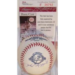  Phil Rizzuto Autographed Baseball   100th Ann JSA 