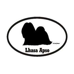  Euro Style Lhasa Apso Sticker Automotive
