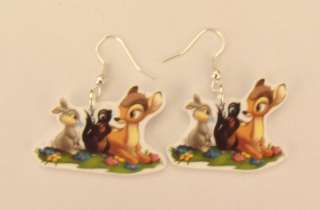 Disney Earrings  Bambi Earrings  Thumper, Flower, Bambi  