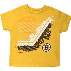 Boston Bruins Gold Toddler In Stick Tive T Shirt  Sports 