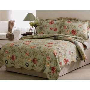  Edens Garden Quilt Set Green