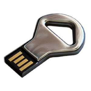   : AMP 8GB Chrome Key Shaped USB Flash Drive: Computers & Accessories