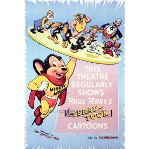 This Theater Regularly Shows Paul Terrys Terrytoon Cartoons Poster 