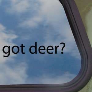   Deer? Black Decal Hunting Bow Shotgun Window Sticker