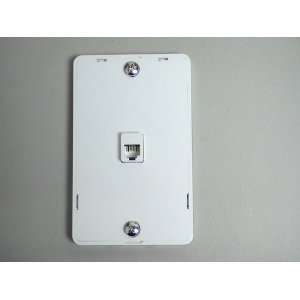  Ideal 86 219 White RJ11 Wall Mount Phone Plate 