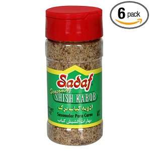 Sadaf Shish Kabob Seasoning, 3.2 Ounce Jars (Pack of 6)  