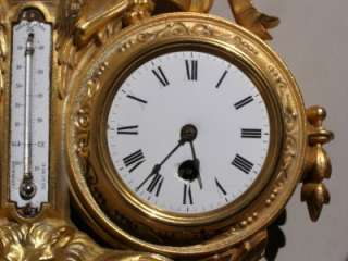 Imperial Russian Eagle Gold plated wall Clock&Barometer  