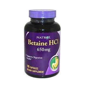  Betaine HCL With Pepsin 100 Capsules Health & Personal 