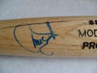 LARRY WALKER Signed Game Used Practice Baseball Bat JSA  