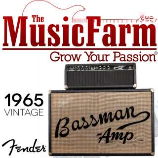Vintage 1965 Fender Bassman Blackface Tube Amp Head + Cabinet – RARE 