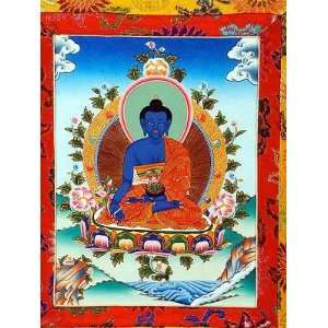  Medicine Buddha Thangka from Tibet