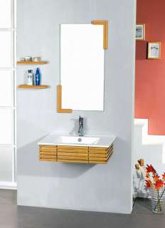 Modern Contemporary Bamboo Bathroom Vanity Set FH BM03  