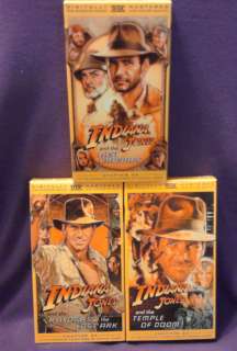 INDIANA JONES VHS Trilogy THX Digitally Mastered FORD  