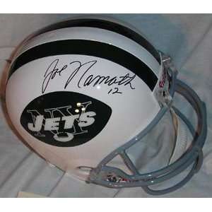  Joe Namath Signed Jets Riddell Throwback Deluxe Replica 