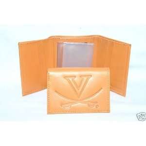  VIRGINIA CAVALIERS Leather TriFold Wallet NEW! bb 